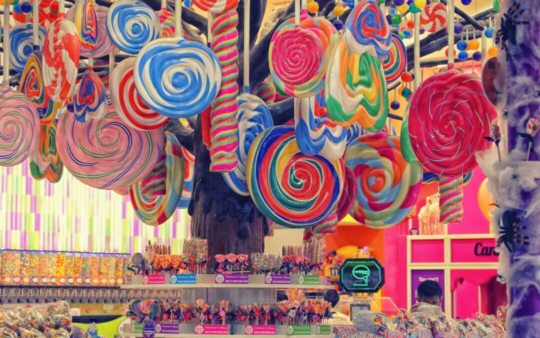 Inside of candy store